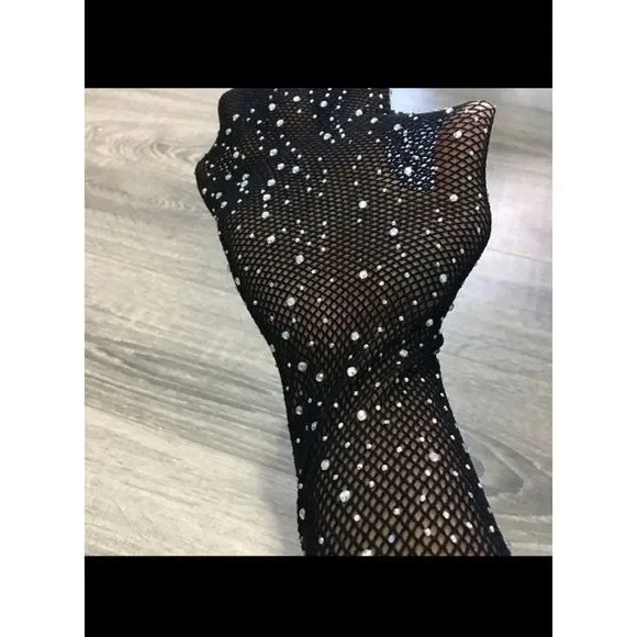 Sexy Elastic pantyhose with jewels - Picture 6 of 7